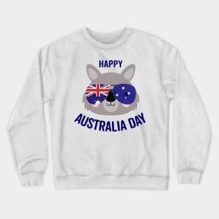 Happy Australia Day - wombat style Crewneck Sweatshirt